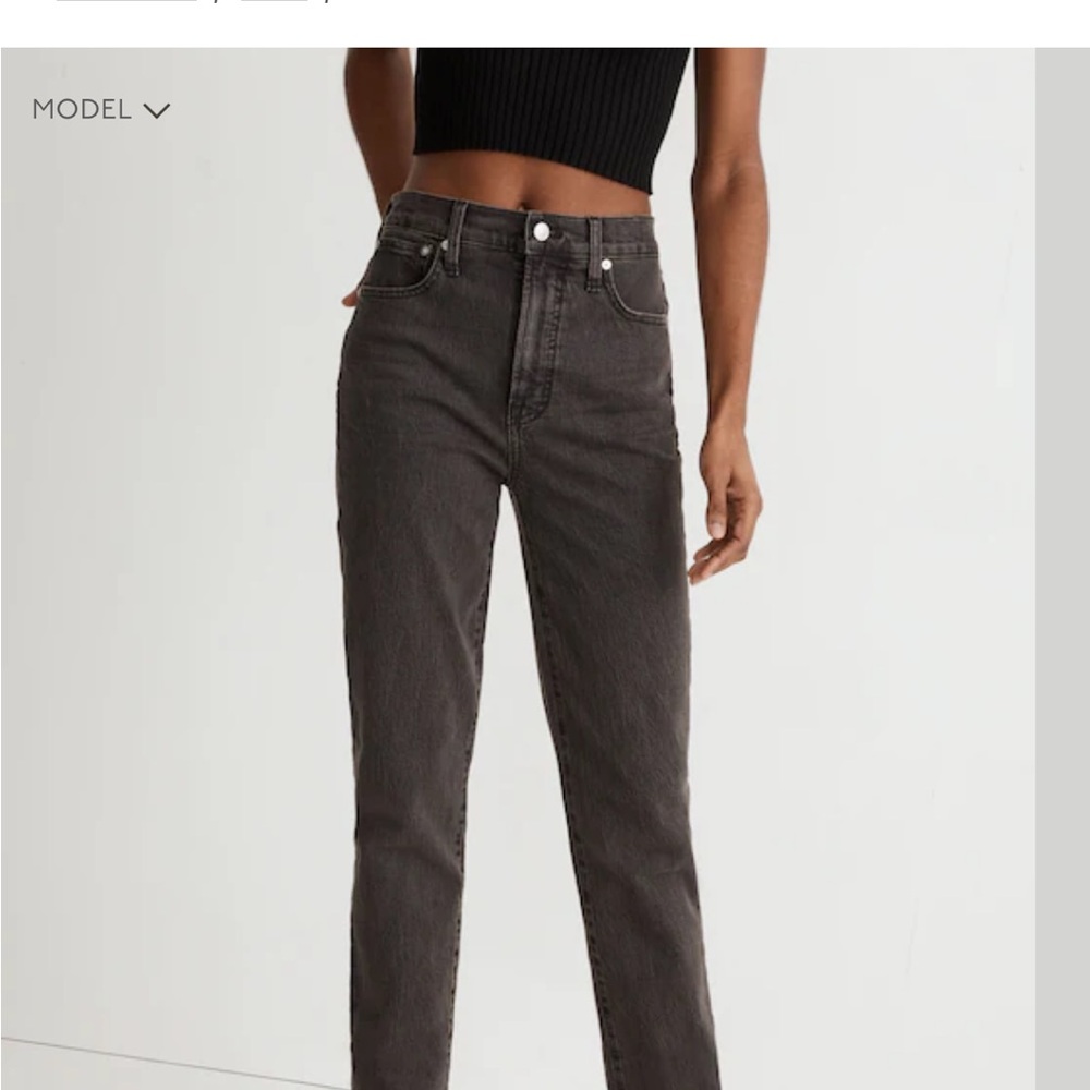Madewell Perfect Vintage Washed Black Jeans